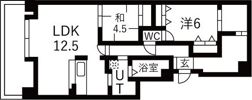 ダイアパレス北円山第3の間取り画像