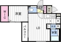 CARRERA福住 3rd.の間取り画像