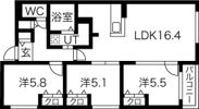 ZABO HILLS FUSHIMIの間取り画像