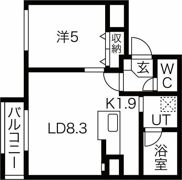 ユラ美園の間取り画像