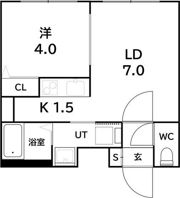 ラフィーネ澄川IIIの間取り画像