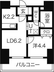 プライヴェル山鼻 壱番館の間取り画像