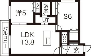 コンサップ円山公園の間取り画像