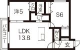 コンサップ円山公園の間取り画像