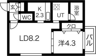 BLANC CASSE N11（ブランカッセN11）の間取り画像