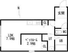 L’OASIS（ロアジス）の間取り画像