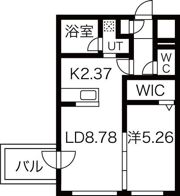 シンシア北8条の間取り画像
