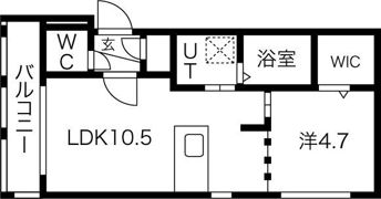 オレンジレジデンス資生館B棟の間取り画像