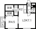 La・Bella（ラベーラ月寒）の間取り画像