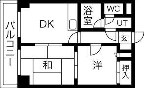 玉田ビルクロスロード琴似（タマダビルクロスロードコトニ）の間取り画像