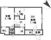 ルミエール東札幌Cの間取り画像