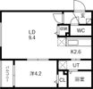 ライトベル美園の間取り画像