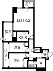 プランドール福住の間取り画像