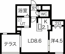 ブランシャールCIEL学園前の間取り画像