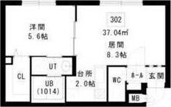 With Pet 新道東駅前の間取り画像
