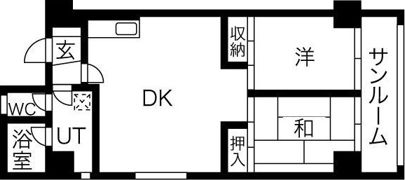ドミ中島公園の間取り画像