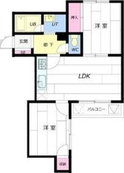 メゾンベルコートの間取り画像