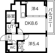 ラ・クラッセ札幌リードスクエアの間取り画像