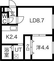 グランデール新札幌II（A棟）の間取り画像