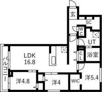仮）南13西7MSの間取り画像