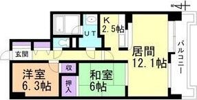 THERESIDENCEPARKODORIKOEN（旧ヒルズの間取り画像