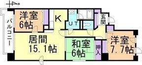 THERESIDENCEPARKODORIKOEN（旧ヒルズの間取り画像