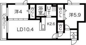 アルファスクエア菊水2条の間取り画像