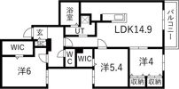 ブランシャール EC山の手の間取り画像
