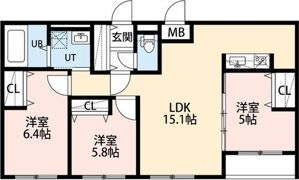 FRANZ TSUKISAMU KOENの間取り画像