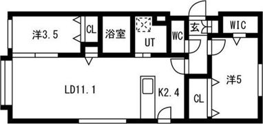 （仮）アルファスクエア北2西23の間取り画像