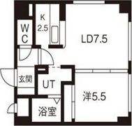 サザンセンチュリー北大の間取り画像