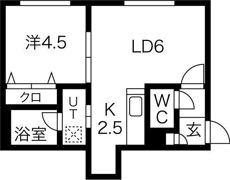 フォーユー美園Aの間取り画像