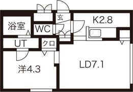 エスパスデュオの間取り画像