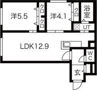 ALPHA南8条の間取り画像