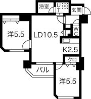 フォンテーヌ豊平の間取り画像