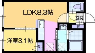 ガルボ平岸の間取り画像