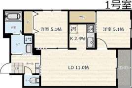 URBAN FLATS 平岸I（アーバンフラッツ平岸I）の間取り画像