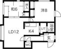 第3林マンションAの間取り画像