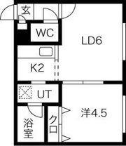 ユニヴェール澄川の間取り画像