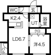 ヴェルデマンティスの間取り画像