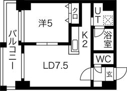 メープル元町の間取り画像