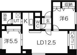 アルパ琴似の間取り画像