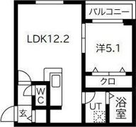 T琴似神社前の間取り画像