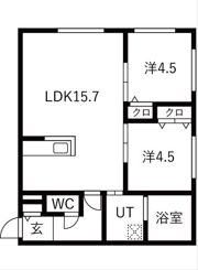 ONE STAGE琴似 （ワンステージコトニ）の間取り画像