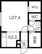 ecoflats中島公園の間取り画像