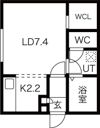 ecoflats中島公園の間取り画像