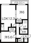 RIVIER発寒の間取り画像