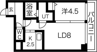 アムール麻生の間取り画像