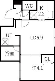シティプレミア新道東 仮）北32条東17丁目MSの間取り画像