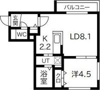 ノムラ新さっぽろの間取り画像
